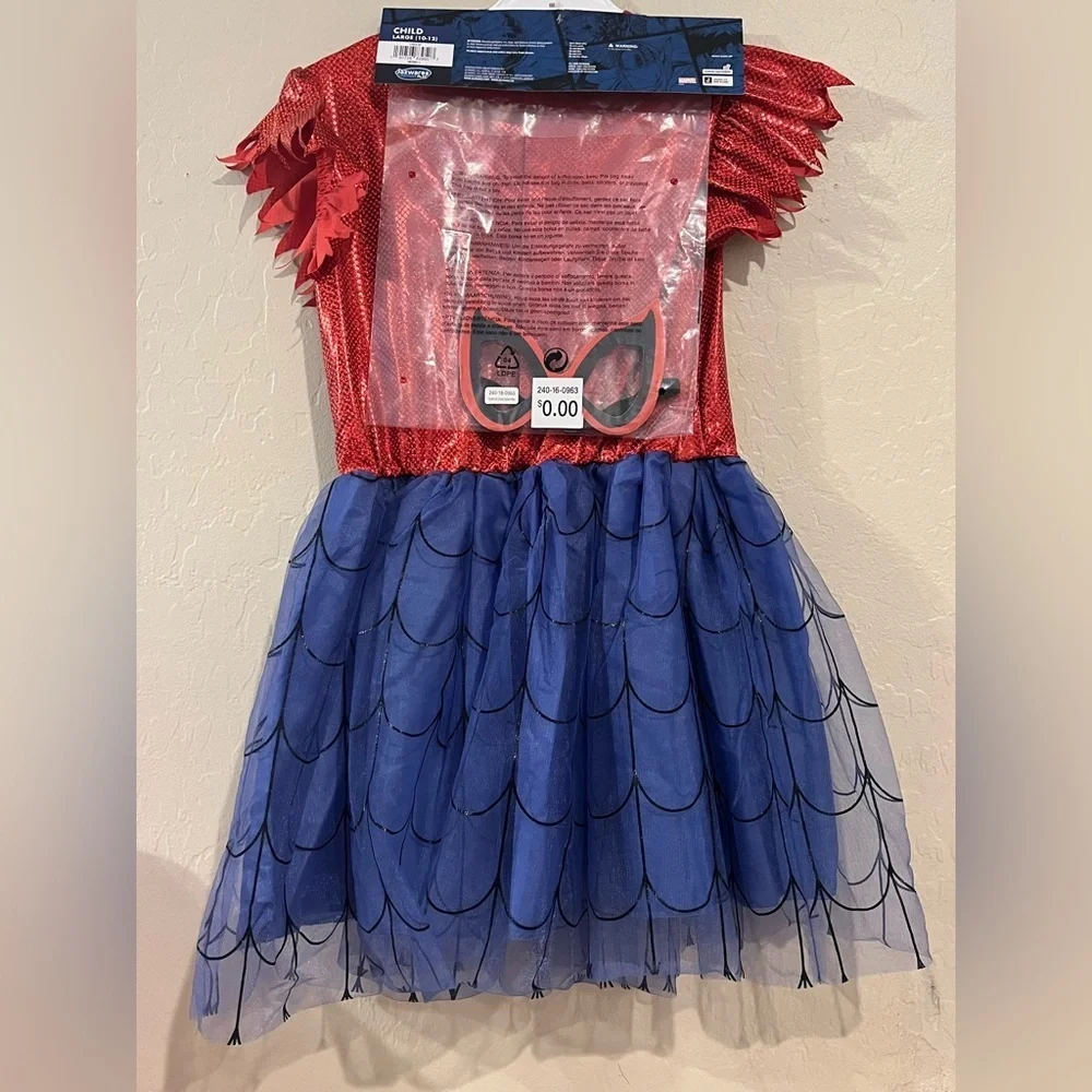 MARVEL Kids' Spider-GirlCostume Dress- Size L - Picture 6 of 6